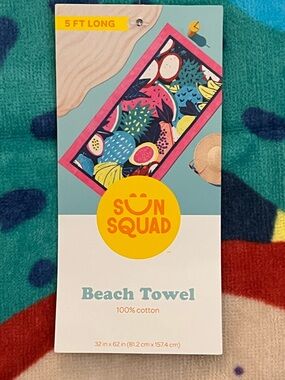 Sun Squad Tropical Fruit Beach Towel